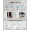 imageSONGMICS Shoe Rack Organizer 8Tier Shoe Storage Cabinet for Closet and Entryway Holds 32 Pairs of Shoes Adjustable Cloud White ULPC034W03Cloud White