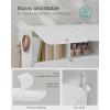 imageSONGMICS Shoe Rack Organizer 8Tier Shoe Storage Cabinet for Closet and Entryway Holds 32 Pairs of Shoes Adjustable Cloud White ULPC034W03Cloud White
