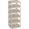 imageSONGMICS Shoe Rack Shoe Organizer 12 Shelves Shoe Storage Narrow Shoe Shelf Open Shelf for Entryway Living Room Bathroom SpaceSaving Cappuccino Beige ULPC038K01Cappuccino Beige