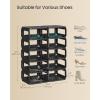 imageSONGMICS Shoe Rack Shoe Organizer 12 Shelves Shoe Storage Narrow Shoe Shelf Open Shelf for Entryway Living Room Bathroom SpaceSaving Cappuccino Beige ULPC038K01Ink Black