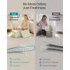 imageSONGMICS Storage Bins with Lids 3 Pack Stackable Fabric Storage Boxes Odorless PP Sheets Foldable Cube Baskets Organizers with Handles 169 x 118 x 118 Inches Dove Gray URFB545GD01Summer Sand