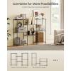 imageSONGMICS Storage Shelf Metal Wire Shelving Unit Adjustable Shelves for Garage Bedroom Living Room Kitchen Pantry 5 Tier 118 x 236 x 634 Inches Ink Black ULGR165BH01SInk Black