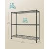 imageSONGMICS Storage Shelf Metal Wire Shelving Unit Adjustable Shelves for Garage Bedroom Living Room Kitchen Pantry 5 Tier 118 x 236 x 634 Inches Ink Black ULGR165BH01SInk Black