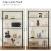 imageSONGMICS Storage Shelf Metal Wire Shelving Unit Adjustable Shelves for Garage Bedroom Living Room Kitchen Pantry 5 Tier 118 x 236 x 634 Inches Ink Black ULGR165BH01SInk Black