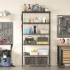 imageSONGMICS Storage Shelf Metal Wire Shelving Unit Adjustable Shelves for Garage Bedroom Living Room Kitchen Pantry 5 Tier 118 x 236 x 634 Inches Ink Black ULGR165BH01SInk Black