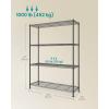 imageSONGMICS Storage Shelf Metal Wire Shelving Unit Adjustable Shelves for Garage Bedroom Living Room Kitchen Pantry 5 Tier 118 x 236 x 634 Inches Ink Black ULGR165BH01SInk Black