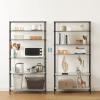 imageSONGMICS Storage Shelf Metal Wire Shelving Unit Adjustable Shelves for Garage Bedroom Living Room Kitchen Pantry 5 Tier 118 x 236 x 634 Inches Ink Black ULGR165BH01SInk Black