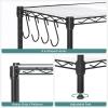 imageSONGMICS Storage Shelf Metal Wire Shelving Unit Adjustable Shelves for Garage Bedroom Living Room Kitchen Pantry 5 Tier 118 x 236 x 634 Inches Ink Black ULGR165BH01SInk Black