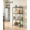 imageSONGMICS Storage Shelf Metal Wire Shelving Unit Adjustable Shelves for Garage Bedroom Living Room Kitchen Pantry 5 Tier 118 x 236 x 634 Inches Ink Black ULGR165BH01SInk Black