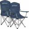 imageSONGMICS 2 Pack Folding Camping Chairs Load 330 lb Cup Holder and High Backrest HeavyDuty Structure for Lawn Garden Fishing Terrace Dark Green UGCB08GNBlue