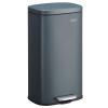 imageSONGMICS 20Gallon 75 L Trash Can Stainless Steel Kitchen Garbage Can Recycling or Waste Bin Soft Close StepOn Pedal Removable Inner Bucket Brown ULTB075MZ01Greenish Gray