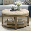 imageSONGMICS Storage Ottoman with Solid Wood Frame Square Upholstered Ottoman Coffee Table Footrest Tufted Cushion for Living Room Easy Assembly 315 x 315 x 177 Inches Summer Sand ULSF008LF01Summer Sand