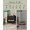 imageSONGMICS BELLAH Collection  Dresser for Bedroom Chest of Drawers Storage Organizer Unit Closet Entryway Steel 8 Drawers Modern Ebony Black ULGS124BE02SInk Black  Ebony Black