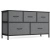 imageSONGMICS BELLAH Collection  Dresser for Bedroom Chest of Drawers Storage Organizer Unit Closet Entryway Steel 8 Drawers Modern Ebony Black ULGS124BE02SSlate Gray