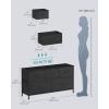 imageSONGMICS BELLAH Collection  Dresser for Bedroom Chest of Drawers Storage Organizer Unit Closet Entryway Steel 8 Drawers Modern Ebony Black ULGS124BE02SEbony Black