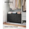 imageSONGMICS BELLAH Collection  Dresser for Bedroom Chest of Drawers Storage Organizer Unit Closet Entryway Steel 8 Drawers Modern Ebony Black ULGS124BE02SEbony Black