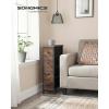imageSONGMICS BELLAH Collection  Dresser for Bedroom Chest of Drawers Storage Organizer Unit Closet Entryway Steel 8 Drawers Modern Ebony Black ULGS124BE02SRustic Brown  Ink Black