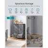 imageSONGMICS BELLAH Collection  Dresser for Bedroom Chest of Drawers Storage Organizer Unit Closet Entryway Steel 8 Drawers Modern Ebony Black ULGS124BE02SSlate Gray