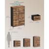 imageSONGMICS BELLAH Collection  Dresser for Bedroom Chest of Drawers Storage Organizer Unit Closet Entryway Steel 8 Drawers Modern Ebony Black ULGS124BE02SRustic Brown  Ink Black
