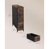 imageSONGMICS BELLAH Collection  Dresser for Bedroom Chest of Drawers Storage Organizer Unit Closet Entryway Steel 8 Drawers Modern Ebony Black ULGS124BE02SRustic Brown  Ink Black