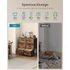 imageSONGMICS BELLAH Collection  Dresser for Bedroom Chest of Drawers Storage Organizer Unit Closet Entryway Steel 8 Drawers Modern Ebony Black ULGS124BE02SRustic Brown  Ink Black
