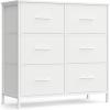 imageSONGMICS BELLAH Collection  Dresser for Bedroom Chest of Drawers Storage Organizer Unit Closet Entryway Steel 8 Drawers Modern Ebony Black ULGS124BE02SCloud White  Snow White