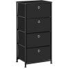 imageSONGMICS BELLAH Collection  Dresser for Bedroom Chest of Drawers Storage Organizer Unit Closet Entryway Steel 8 Drawers Modern Ebony Black ULGS124BE02SInk Black  Ebony Black