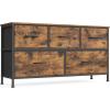 imageSONGMICS BELLAH Collection  Dresser for Bedroom Chest of Drawers Storage Organizer Unit Closet Entryway Steel 8 Drawers Modern Ebony Black ULGS124BE02SRustic Brown  Ink Black