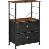 imageSONGMICS BELLAH Collection  Dresser for Bedroom Chest of Drawers Storage Organizer Unit Closet Entryway Steel 8 Drawers Modern Ebony Black ULGS124BE02SRustic Brown  Ink Black