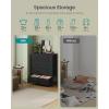 imageSONGMICS BELLAH Collection  Dresser for Bedroom Chest of Drawers Storage Organizer Unit Closet Entryway Steel 8 Drawers Modern Ebony Black ULGS124BE02SInk Black  Ebony Black