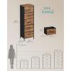 imageSONGMICS BELLAH Collection  Dresser for Bedroom Chest of Drawers Storage Organizer Unit Closet Entryway Steel 8 Drawers Modern Ebony Black ULGS124BE02SRustic Brown  Ink Black