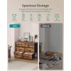 imageSONGMICS BELLAH Collection  Dresser for Bedroom Chest of Drawers Storage Organizer Unit Closet Entryway Steel 8 Drawers Modern Ebony Black ULGS124BE02SRustic Brown  Ink Black