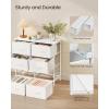 imageSONGMICS BELLAH Collection  Dresser for Bedroom Chest of Drawers Storage Organizer Unit Closet Entryway Steel 8 Drawers Modern Ebony Black ULGS124BE02SCloud White  Snow White