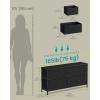 imageSONGMICS BELLAH Collection  Dresser for Bedroom Chest of Drawers Storage Organizer Unit Closet Entryway Steel 8 Drawers Modern Ebony Black ULGS124BE02SInk Black  Ebony Black