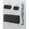 imageSONGMICS BELLAH Collection  Dresser for Bedroom Chest of Drawers TV Stand for TVs Up to 55 Inches Living Room Closet 6 Drawers and 1 Shelf Modern Ink Black ULGS833BH02SInk Black