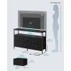 imageSONGMICS BELLAH Collection  Dresser for Bedroom Chest of Drawers TV Stand for TVs Up to 55 Inches Living Room Closet 6 Drawers and 1 Shelf Modern Ink Black ULGS833BH02SInk Black
