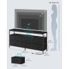 imageSONGMICS BELLAH Collection  Dresser for Bedroom Chest of Drawers TV Stand for TVs Up to 55 Inches Living Room Closet 6 Drawers and 1 Shelf Modern Ink Black ULGS833BH02SInk Black