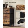imageSONGMICS BELLAH Collection  Dresser for Bedroom Chest of Drawers TV Stand for TVs Up to 55 Inches Living Room Closet 6 Drawers and 1 Shelf Modern Ink Black ULGS833BH02SRustic Brown  Ink Black