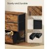 imageSONGMICS BELLAH Collection  Dresser for Bedroom TV Stand for TVs Up to 55 Inches Chest of Drawers for Living Room Closet Steel 9 Drawers Industrial Rustic Brown and Ink Black ULGS033KD02SRustic Brown  Ink Black