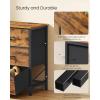 imageSONGMICS BELLAH Collection  Dresser for Bedroom TV Stand for TVs Up to 55 Inches Chest of Drawers for Living Room Closet Steel 9 Drawers Industrial Rustic Brown and Ink Black ULGS033KD02SRustic Brown  Ink Black