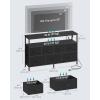 imageSONGMICS BELLAH Collection  Dresser for Bedroom with AppControlled LED Lights and Charging Station Chest of Drawers TV Stand 7 Drawers Shelf Modern Cloud White ULGS733WH05SInk Black