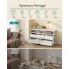 imageSONGMICS BELLAH Collection  Dresser for Bedroom with AppControlled LED Lights and Charging Station Chest of Drawers TV Stand 7 Drawers Shelf Modern Cloud White ULGS733WH05SCloud White