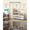 imageSONGMICS BELLAH Collection  Dresser for Bedroom with AppControlled LED Lights and Charging Station Chest of Drawers TV Stand 7 Drawers Shelf Modern Cloud White ULGS733WH05SCloud White
