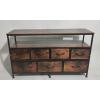imageSONGMICS BELLAH Collection  Dresser for Bedroom with AppControlled LED Lights and Charging Station Chest of Drawers TV Stand 7 Drawers Shelf Modern Cloud White ULGS733WH05SRustic Brown  Ink Black