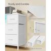 imageSONGMICS BELLAH Collection  Dresser for Bedroom with Outlets and LED Lights TV Stand for TVs Up to 55 Inches Chest of Drawers 8 Drawers Steel Industrial Modern Ink Black ULGS433BH02SCloud White