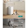 imageSONGMICS Kitchen Trash Can 52Gallon 20 L Trash Bin Stainless Steel Garbage Can with Inner Bucket Soft Close and Stays Open Cloud White ULTB592W01Cloud White