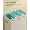 imageSONGMICS Laundry Basket 172 Gal Laundry Hamper Easy Assembly with Lid and Handles Removable Liner 154 x 87 x 295 Inches Cappuccino Beige ULCB810LH01Cappuccino Beige
