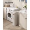 imageSONGMICS Laundry Basket 172 Gal Laundry Hamper Easy Assembly with Lid and Handles Removable Liner 154 x 87 x 295 Inches Cappuccino Beige ULCB810LH01Cappuccino Beige