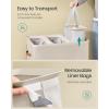 imageSONGMICS Laundry Basket 172 Gal Laundry Hamper Easy Assembly with Lid and Handles Removable Liner 154 x 87 x 295 Inches Cappuccino Beige ULCB810LH01Cappuccino Beige
