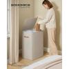 imageSONGMICS Laundry Basket 172 Gal Laundry Hamper Easy Assembly with Lid and Handles Removable Liner 154 x 87 x 295 Inches Cappuccino Beige ULCB810LH01Cappuccino Beige